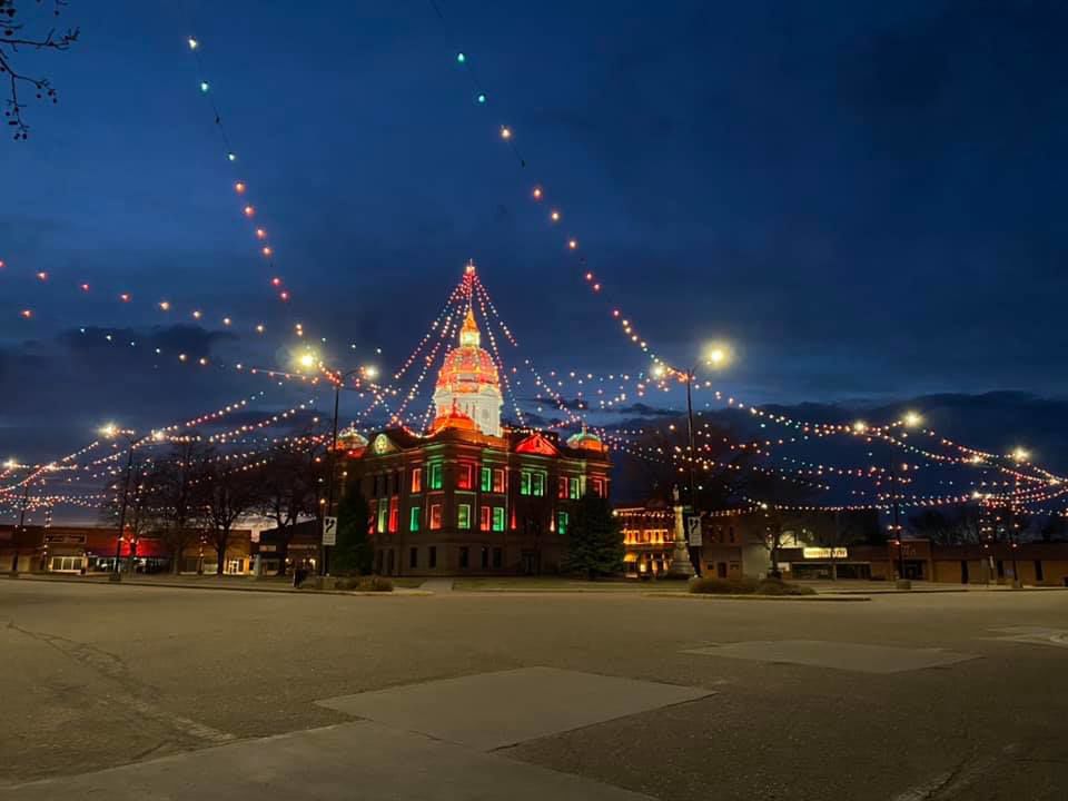 Minden Christmas lights in March