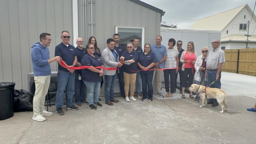 Cross Roads ribbon cutting