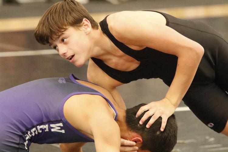 Cozad Middle School wrestlers at Kearney