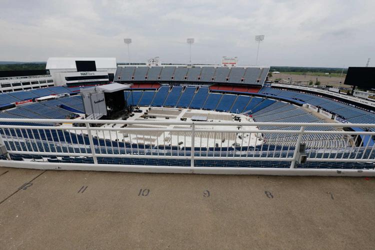 Last row in the stadium