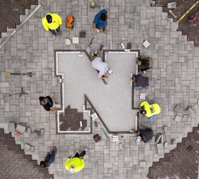 N Logo Pavers