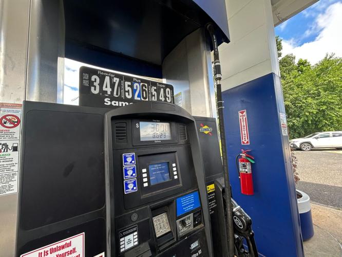 Gas was $3.47 a gallon for regular at the Freedom Fuel station in West Berlin, New Jersey on July 8.