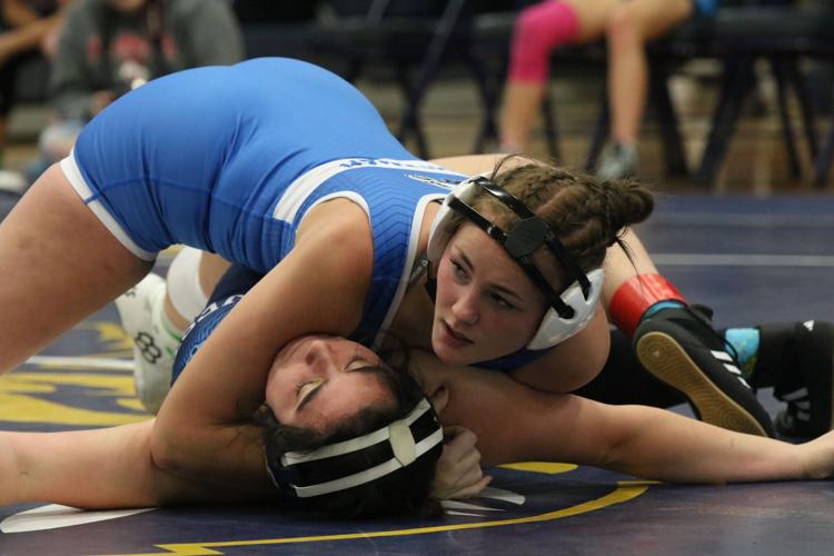 Overton wrestling at Elm Creek triangular