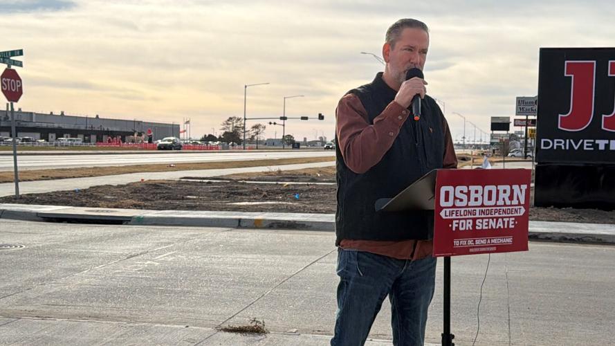 Dan Osborn holds press conference in Lexington