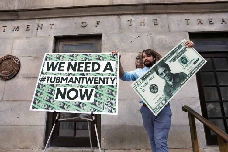 FILE PHOTO: House Democrats hold news conference to protest against delay in putting Harriet Tubman on the new $20 bill