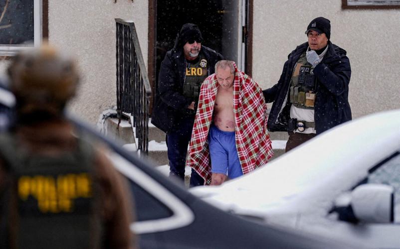 FILE PHOTO: Immigration raid at a home in St. Paul