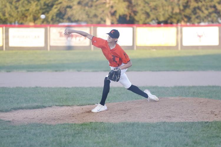 Greysen Strauss throwing a pitch against Broken Bow.JPG