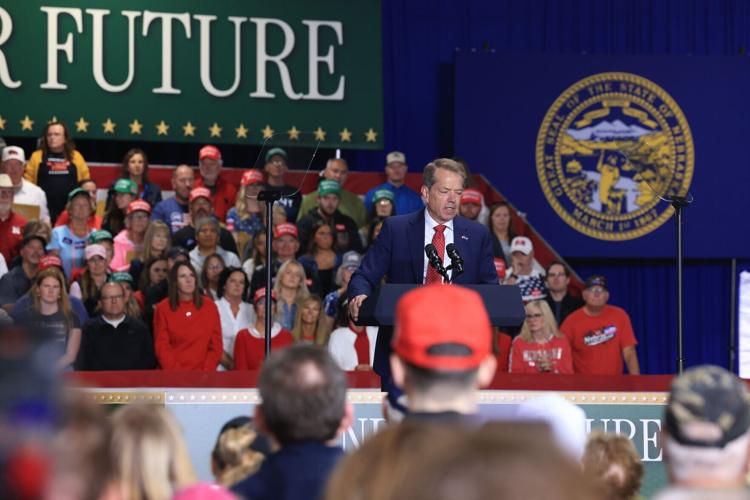Vice President JD Vance rallies for Ricketts, Pillen Thursday in North Platte