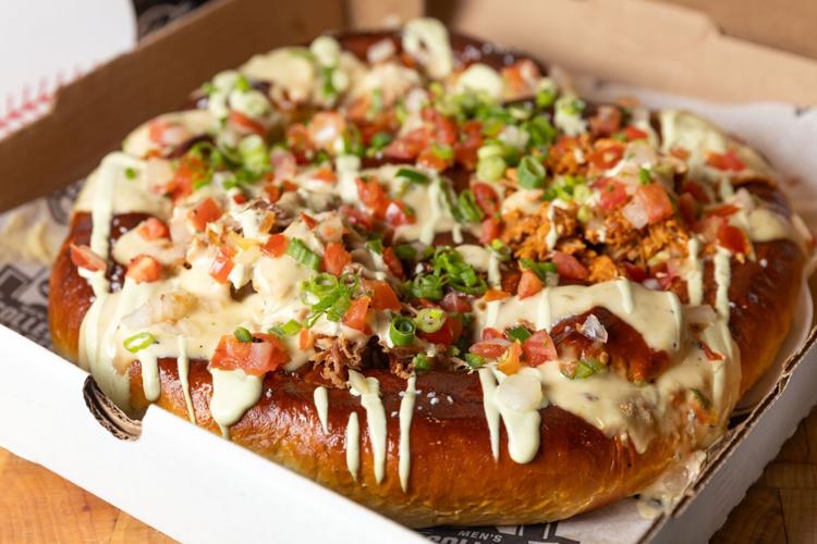 Stealing home colossal pretzel