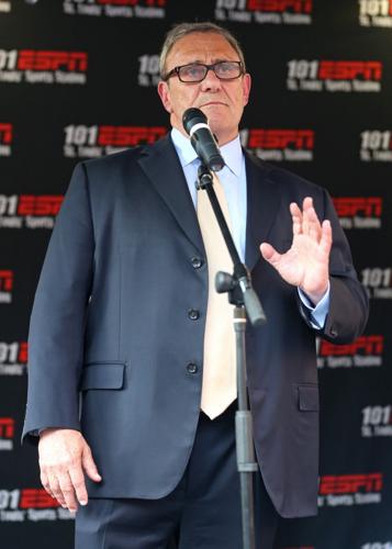 Bob Blitz speaks at stadium rally