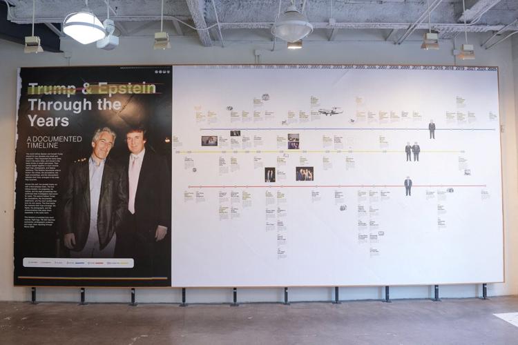Donald J. Trump and Jeffrey Epstein Memorial Reading Room exhibition in D.C.