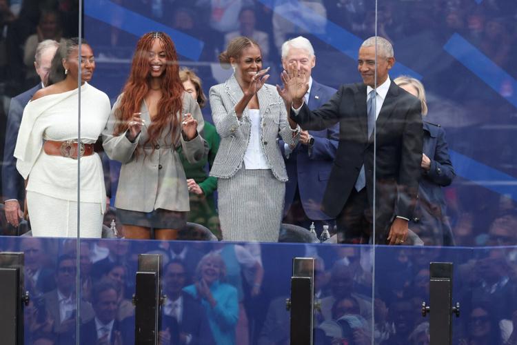 Dedication ceremony for the opening of the Obama Presidential Center in Chicago