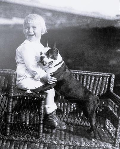 Gerald Ford with champion dog
