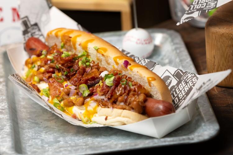 Footlong frank and bean dog