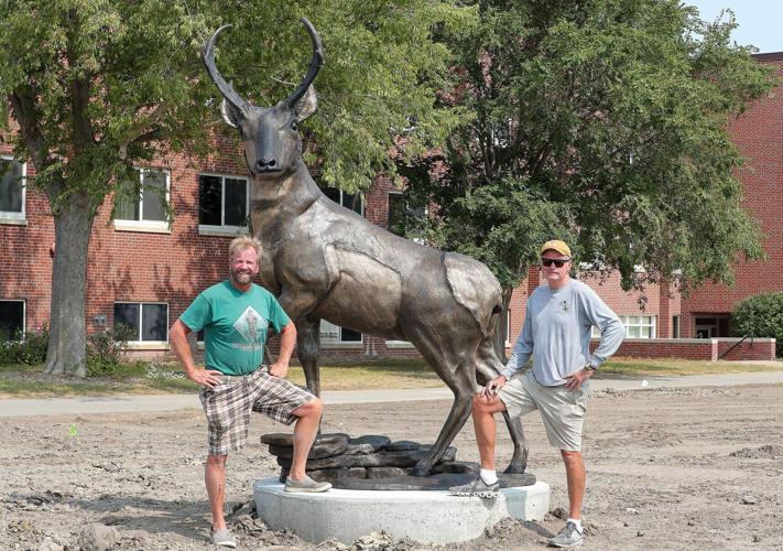 UNK antelope sculpture