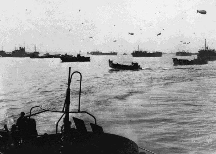D-Day involved nearly 7,000 Allied ships...