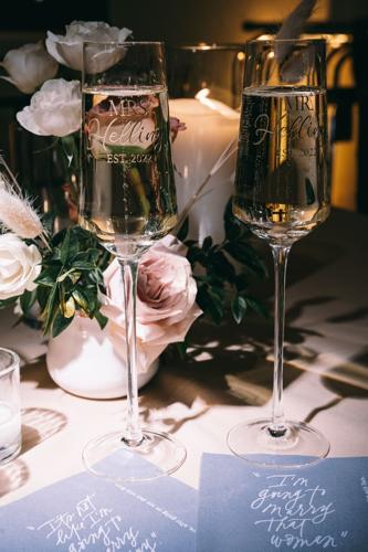 Sara and Brett, glasses