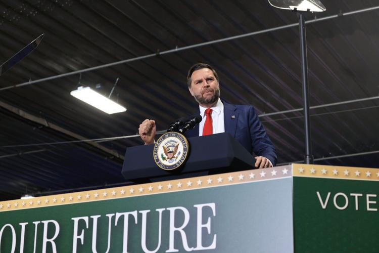 Vice President JD Vance rallies for Ricketts, Pillen Thursday in North Platte