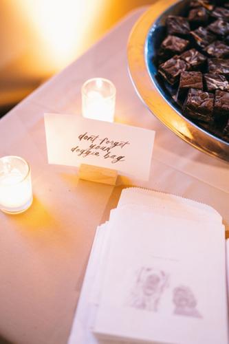 Sara and Brett, doggybags