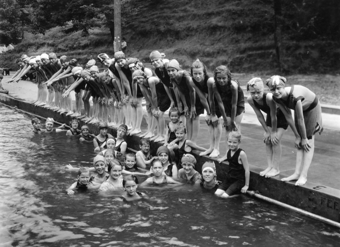 Girls at Morton Park Pool 1921