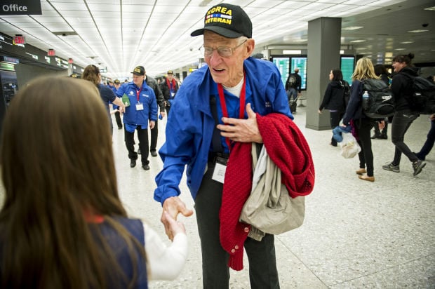 Korean War Veterans Honor Flight, 03/25/2014