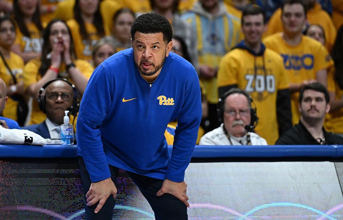 Head coach Jeff Capel of the Pittsburgh Panthers looks on during the first half against the Wake Forest Demon Deacons at Petersen Events Center on Jan. 31, 2024, in Pittsburgh.