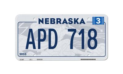New 2022 Nebraska license plate