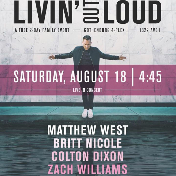 Livin' Out Loud concert in Gothenburg set for Aug. 18