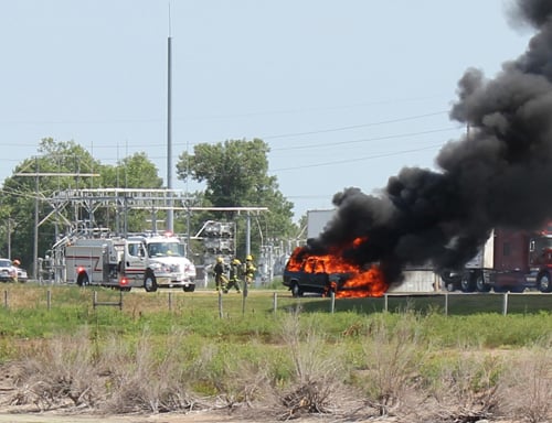 Truck fire