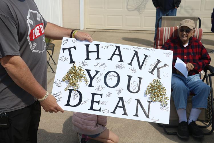 Lexington firefighters honor retiree Dean Wheeler for his historic 61 years of service