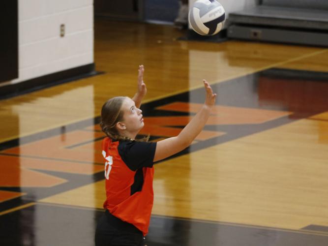 Piper Roberts serves