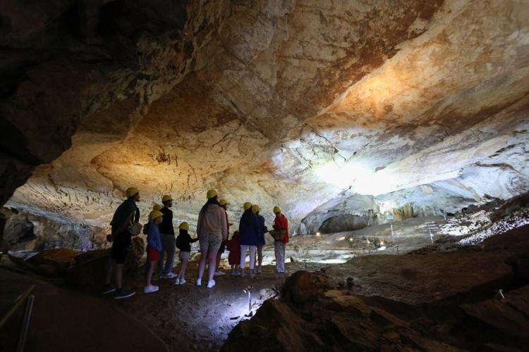 Tourists are flocking to Bosnia's UNESCO-listed Vjetrenica Cave to escape heat waves