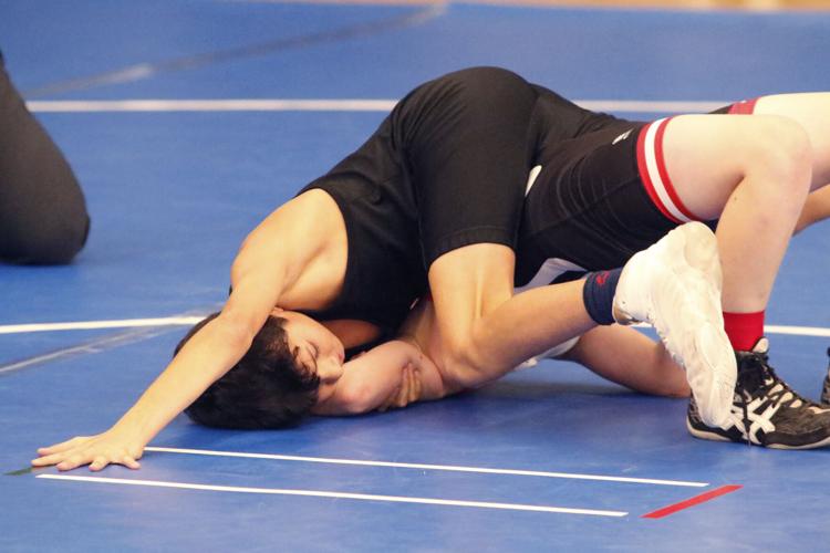 Cozad Middle School wrestlers in Kearney