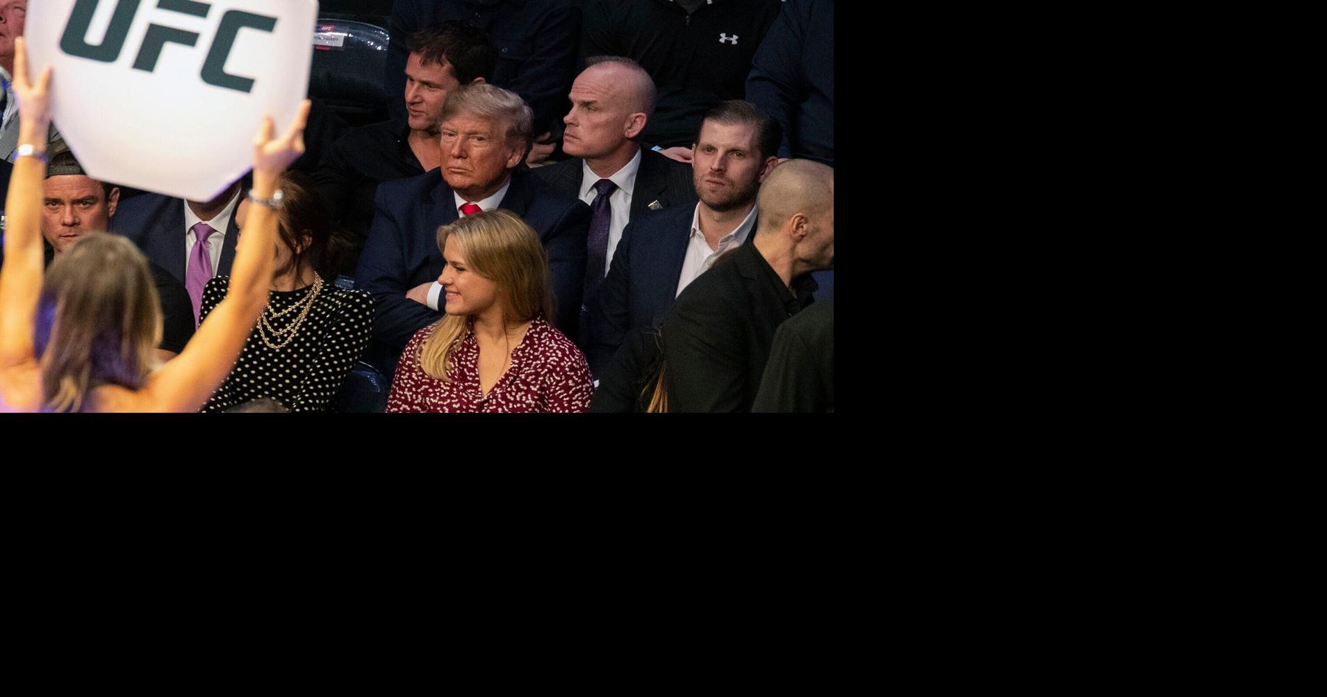 Trump hits UFC fights and big games in election campaign