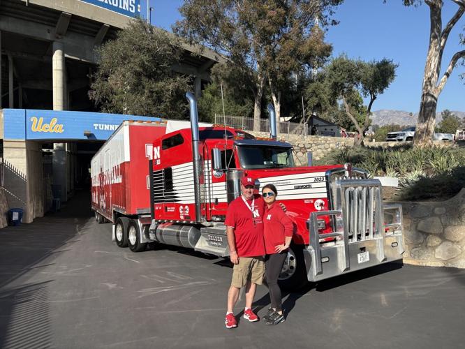 Husker Truck at the Rose Bowl