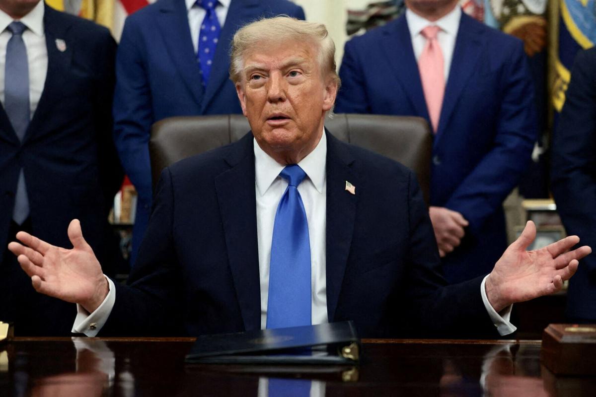 FILE PHOTO: U.S. President Trump meets with travel executives in the Oval Office at the White House in Washington