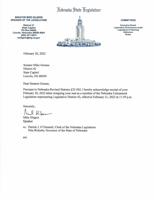 Sen. Groene Resignation