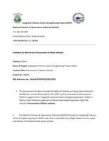 NaFAA - Invitation for Bids for the Procurement of Motor Vehicles