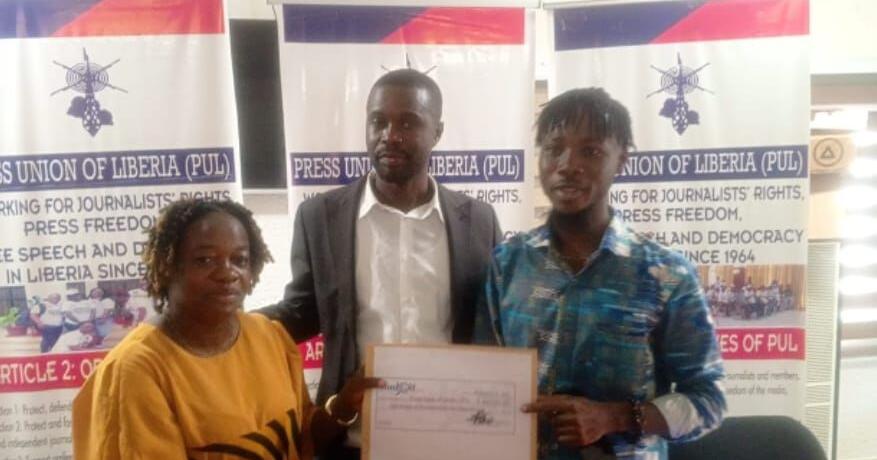 BudgIT Liberia Donates to PUL Headquarters Project