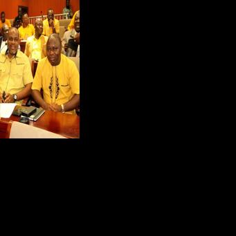 Lawmakers Wear Yellow to Celebrate Arrival of Yellow Machines