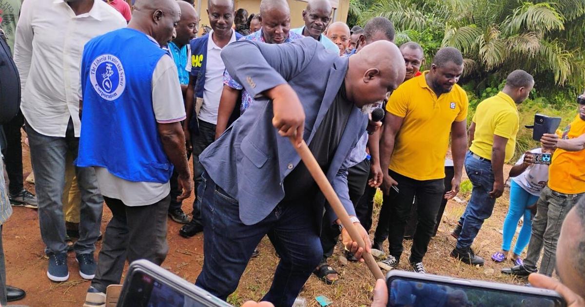 LWSC Breaks Ground for Pipe-Borne Water Supply in Pleebo City