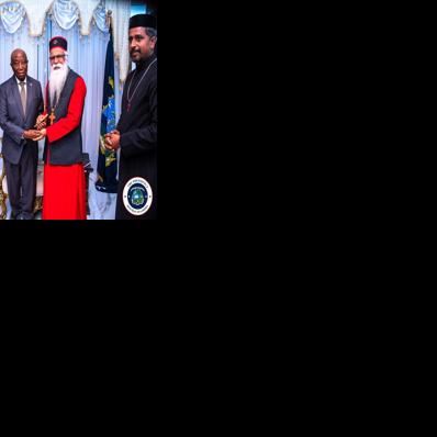 President Boakai Welcomes Believers Eastern Church Metropolitan