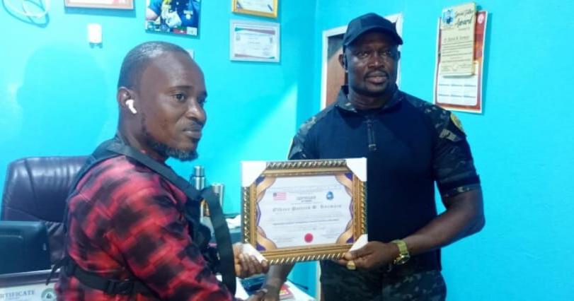 LDEA Deputy Director Honored as Liberia’s “Best Security Icon”