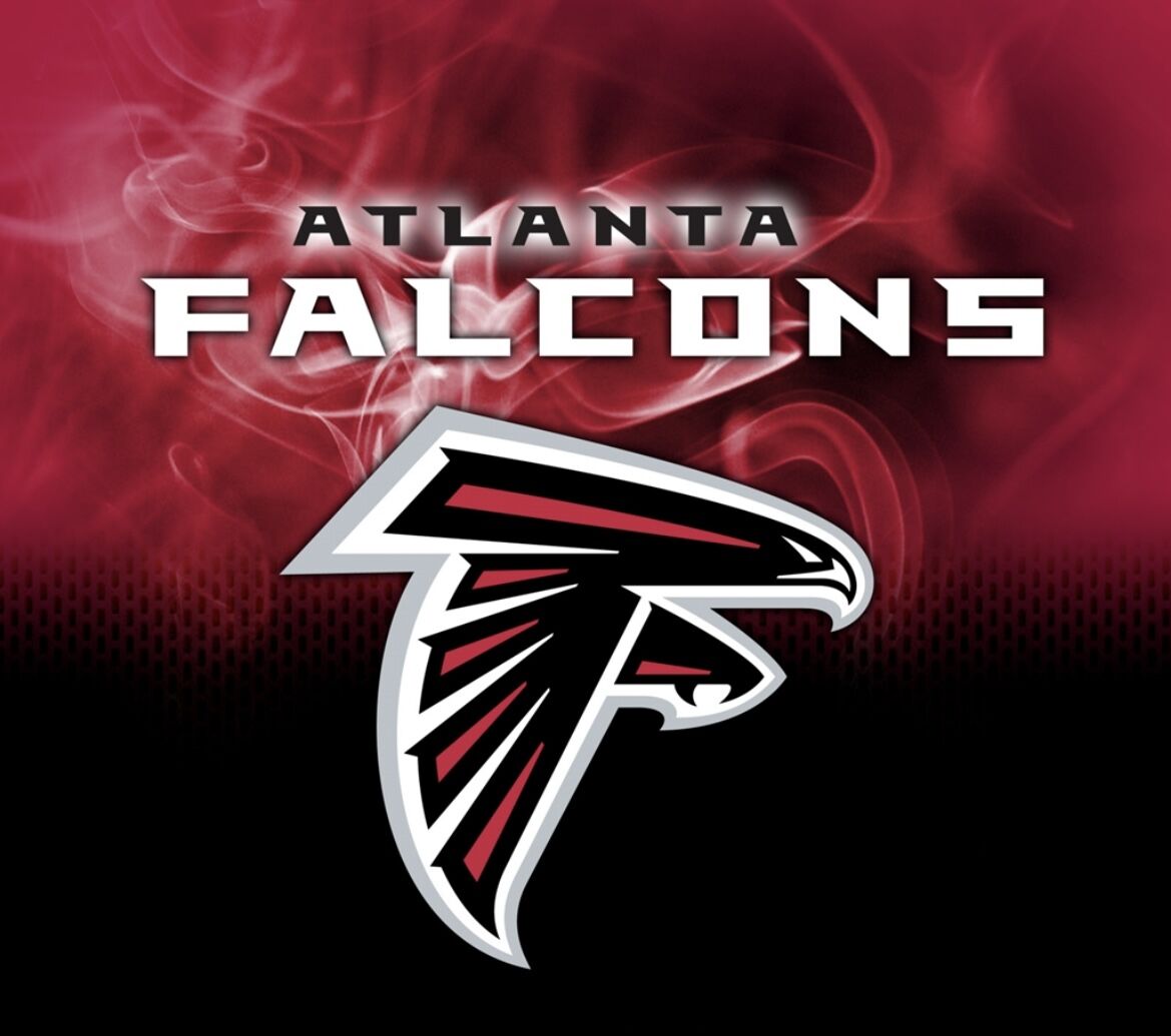 Atlanta Falcons Falcon & Lettermark Logo Type NFL Football Die-Cut  MAGNET