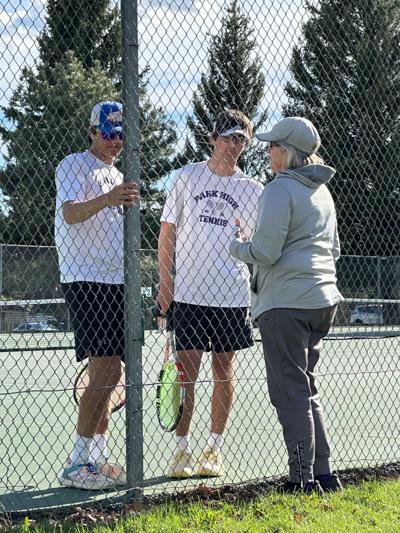 Tennis consult with coach
