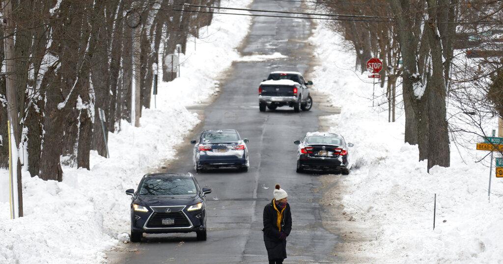 Military police enforce driving ban in snow-stricken Buffalo | Local ...