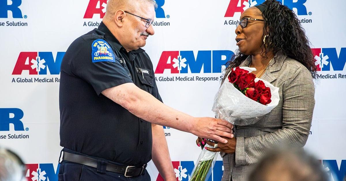 Local woman thanks paramedics, firefighters who saved her life