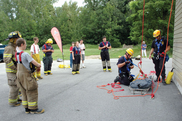 FIREFIGHTING: Teens learn the ropes during Youth in Fire Service Day ...