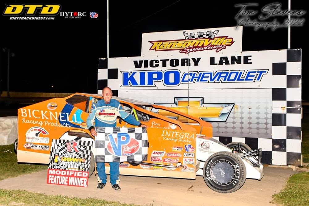 Pete Bicknell earns second win this season at Ransomville Speedway
