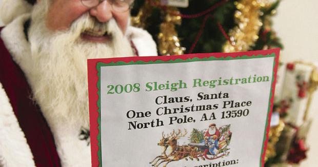 HOLIDAY: Santa Claus stops by the Lockport DMV | Local News ...